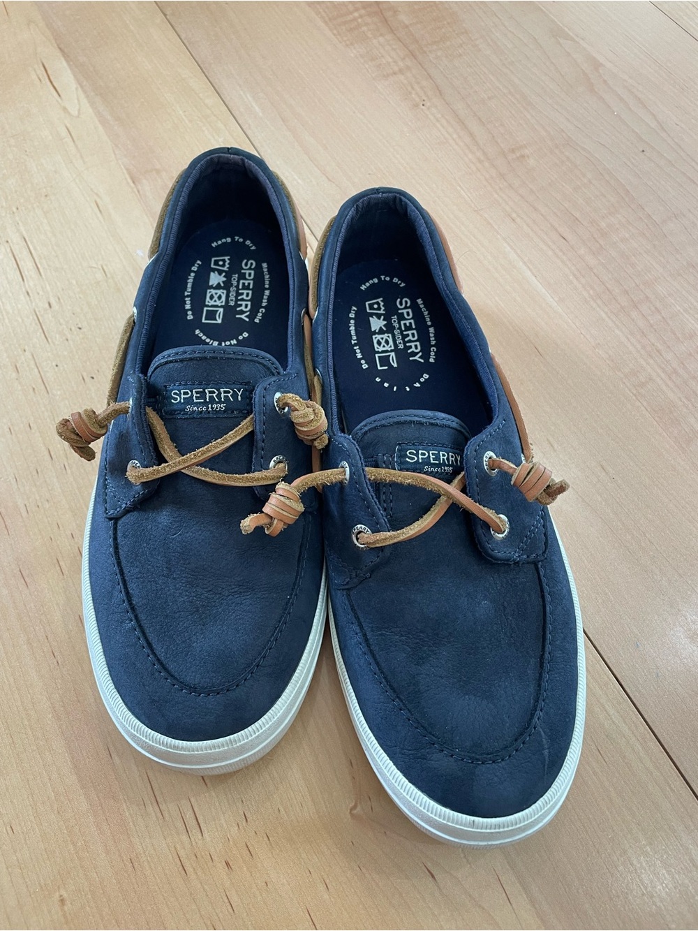 Sperry womens Navy Suede Boat Shoes